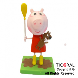 ADORNO PEPPA LA CERDITA A PORCELANA FRIA x 1